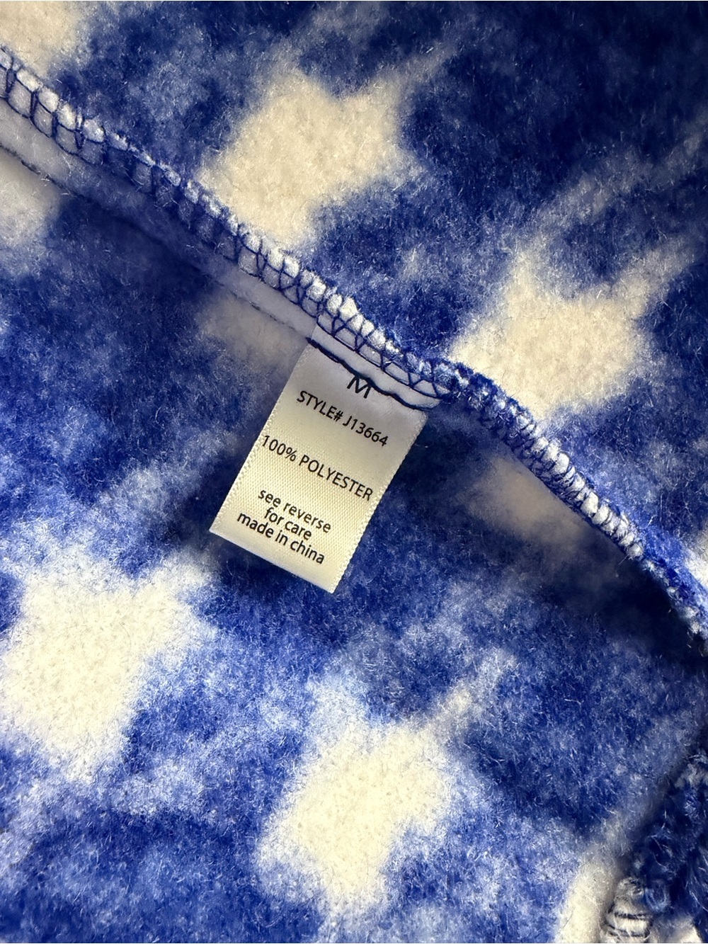 ACTIVE USA - Blue & White Bouclé Double-Breasted Coat - Picture 9 of 9